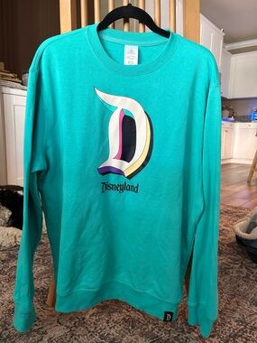 Disney Teal Disneyland 'D' Logo Sweatshirt